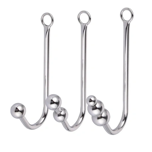 Anal 5334 with Hook and Collar Elegant Beaded Cuffs 0131